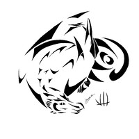 Coiled Wyvern Tribal