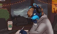 Lofi Wallpaper YCH Commission for Lunayderkater