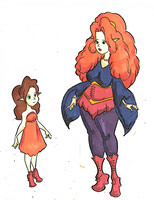 Agnia and her daughter Elina-Serafima