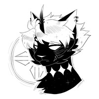 b/w ink horo