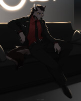 Relaxing at the club