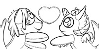 art trade couples plushie avatars