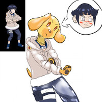 Hinata in a Goldie Suit