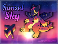 [OC] Sunset Sky Airplane Dragon (CLOSED)