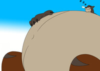 Big mountain of wolf