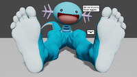 Wooper Wearing LEGS