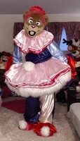 Caddie Fluffy Super Tutu Clown Full suit video