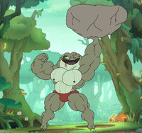 Grime Lifting A Rock (Shirtless Version)