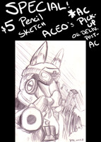 ACEO Deal - $5 Pencil Sketch ACEOs