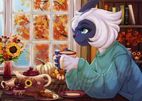 Cozy Tea YCH - Chibi