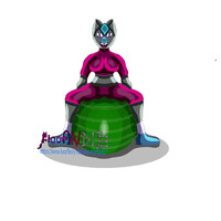 Blue On A Ball