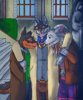 a father happy to see his boys