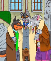 a father happy to see his boys (no night)