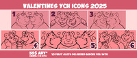 Valentine's YCH matching icons 2025!
