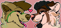 Corson and Skoggy Matching Valentine Icons