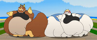 Extra curvy bleach fluffos