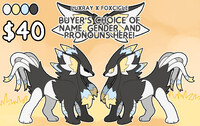 !! OPEN !! Luxray x Foxcicle