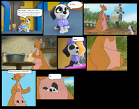 Kanga babysit Bailey
