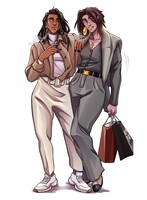 Girls shopping