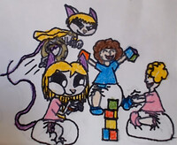 Kittens Playing with the Baby's