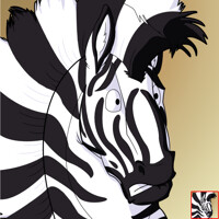 $1 Icon Commision- Mr Zebra (Anxious)