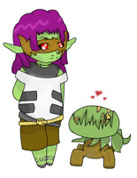 Diona and Nom Art Trade