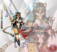 Adoptable Auction - Cheetah Shaman Warrior.
