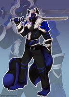 warrior wolf (finished commission)