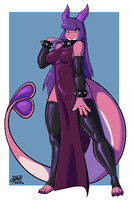 Nora in Another Rubber Outfit!