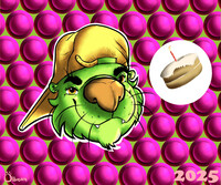 Birthday sticker artwork Ottersam 2025