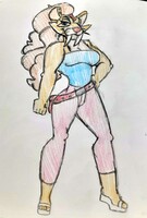 Commission - Smilodon Valley Girl