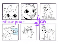 YCH sticker pack 💜✨