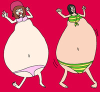 Queen sized heroines colored