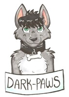 Dark-Paws Badge by Ringtail Cafe at Anthrocon 2011
