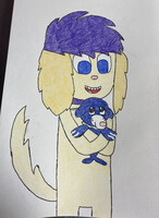 Violet Holding Popplio