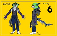 Daryus the shark commission character sheet