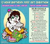 12 Hour Birthday Subathon!