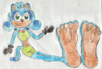 Pamela the Badger Foot Tease Revamp