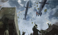 Attack of the LZ 59 "Zeppelin" Airships