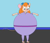 Inflated Gadget Hackwrench on a trampoline