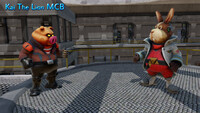 Pigma invades the great fox!  Pigma Dengar Vs Peppy Hare