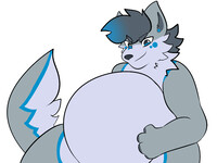 Belly rumble animation for DerekWolfshire