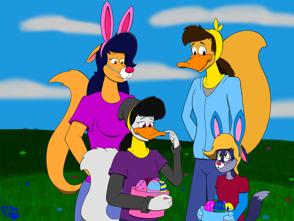 Easter with family by Penmark.24 -- Fur Affinity [dot] net