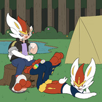 Easter Cinderace Blazing