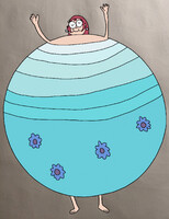 Deep breathing exercise: Oceanbird colored