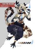 Blue fire wizard - auction closed