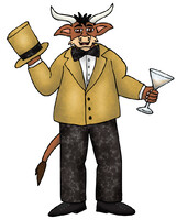 My Fursona in a Golden Tux