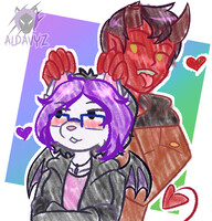 Aldavyz & Damien (Personal art)