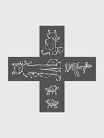 Pinecones Crest (BW)