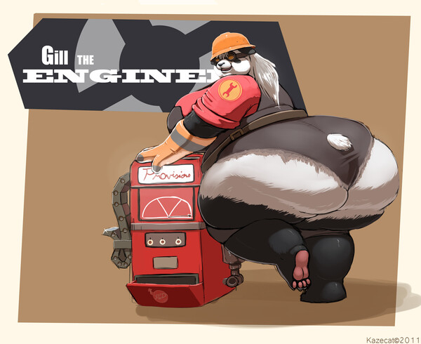 Engineer gaming by Fatfox4ever25 -- Fur Affinity [dot] net